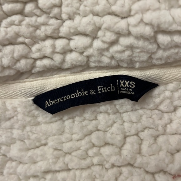 Grey Abercrombie & Fitch Sherpa Cardigan - Picture 3 of 4